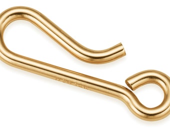 10 Pcs Bag of 14.25 mm 14K Gold Filled Hook Clasps (GF4006009)