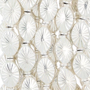 7 Inch Strand 15x9MM Silver Colored Oval Metal Beads(BMS520609)