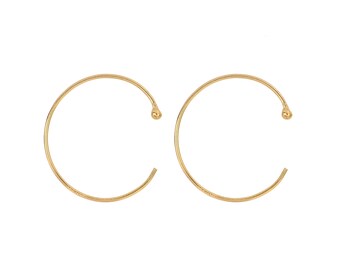 14K Gold Filled Endless Ball End Earwires 18 mm - 1 Pair (GF4001424)