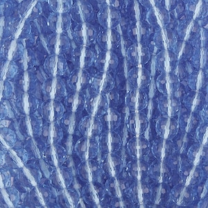 8mm Round Faceted Glass Beads -  Air Force Blue(GLRD800163)