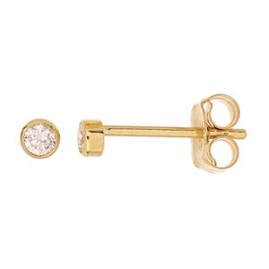 1 Pair 2 mm 14k Gold Filled CZ Posts (GF4001633)