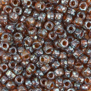 Matubo™ 6/0 Seed Beads - Amber Travertin(CH1900022)