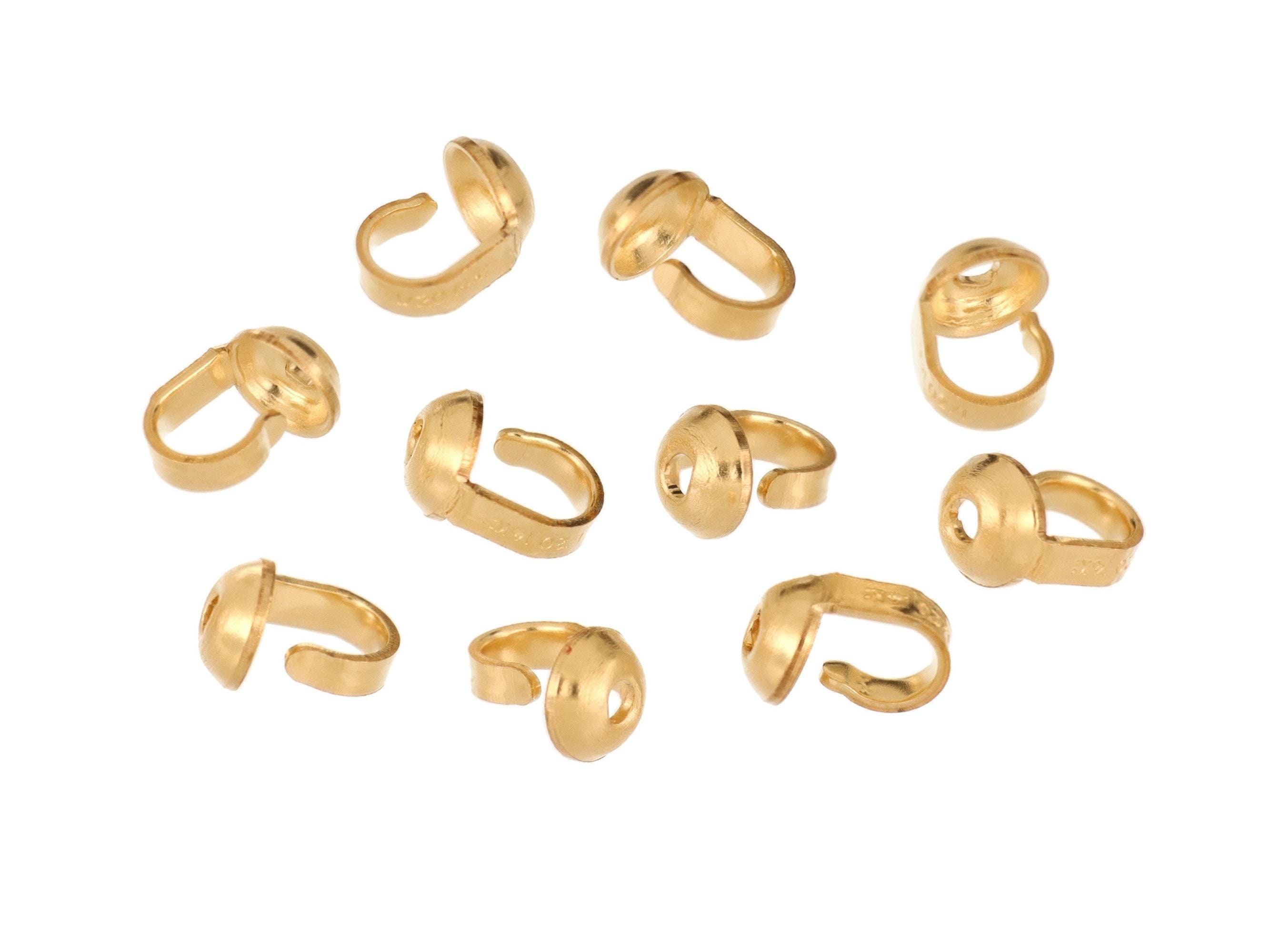 10 Pcs 14K Gold Filled Bead Tips (GF4001503)