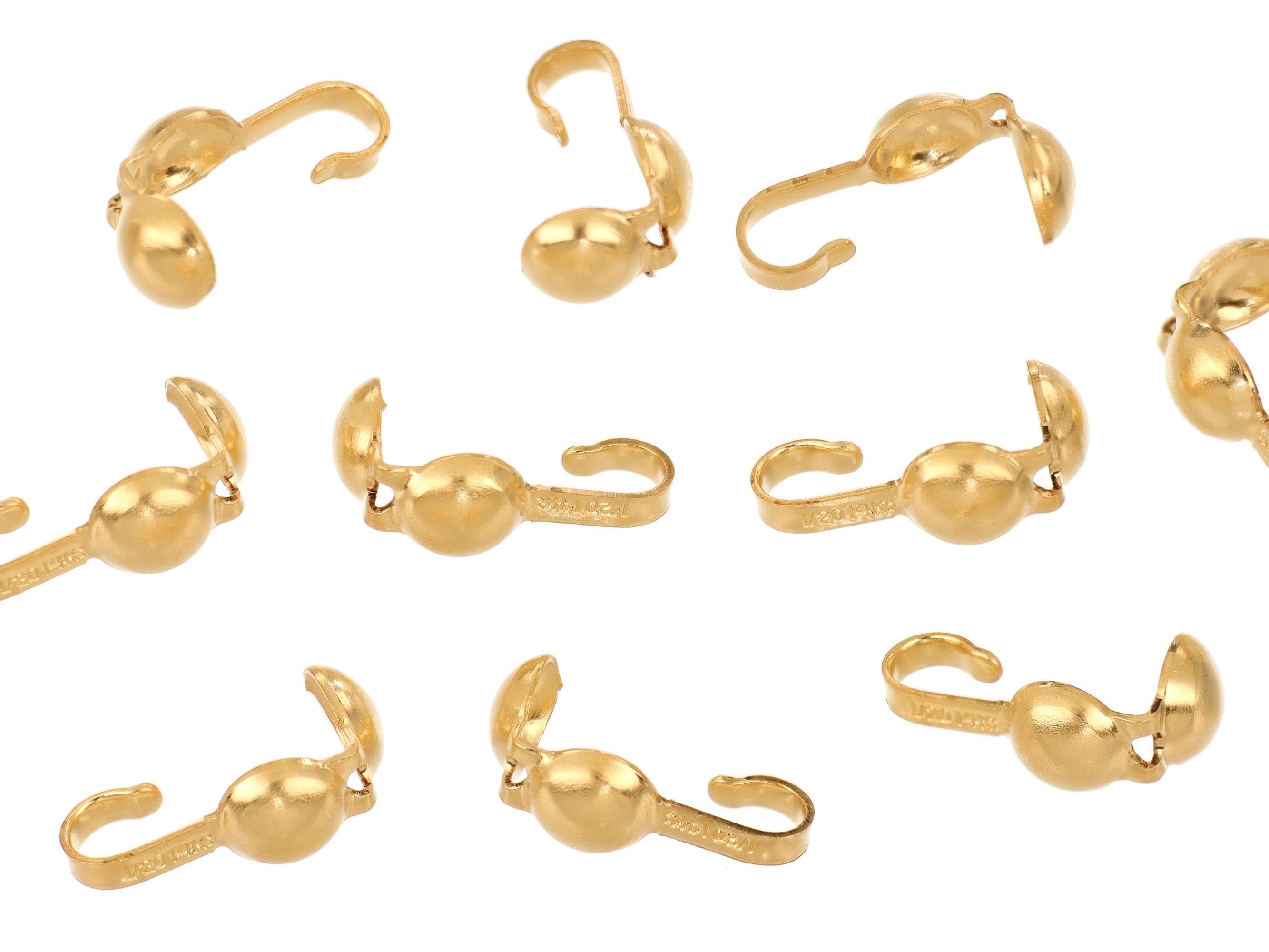 14K Gold Filled Clamshell - 5 Pcs. (GF4001502) - Etsy