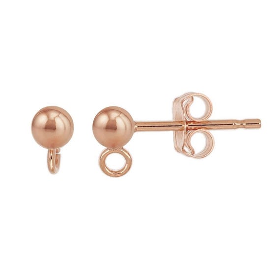 HOT Gold Filled 14k Rose Gold Earring Backs 14K Rose Gold