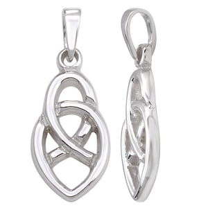 1 Pc 10.5x21.2 mm Sterling Silver Celtic Knot Pendant (SSP100267)