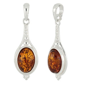 1 Pc Bag of 30.6x11.8 mm Baltic Amber Droplet Pendant(GSP100344)