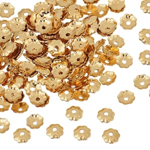 40 Pcs 3 mm 14K Gold Filled Flower Bead Caps (GF4004601)