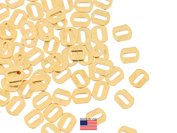 5 Pcs Bag of 4.2x3.3 mm 14K Gold Filled Quality Tags (GF4001QT)