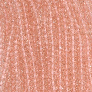 4mm Rondelle Faceted Glass Beads - Pink Lemonade(GLR400143)