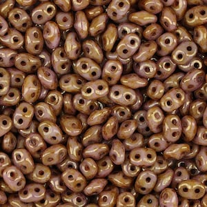 2.5x5 MM Superduo™ Czech Glass Beads- Chalk Senegal(CH1100061)