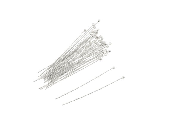 Épingles à Coudre Tête Verre - Lot De 100 - Longueur 38mm - Acier Inoxydable - Idéal Couture, Patchwork, Tissu