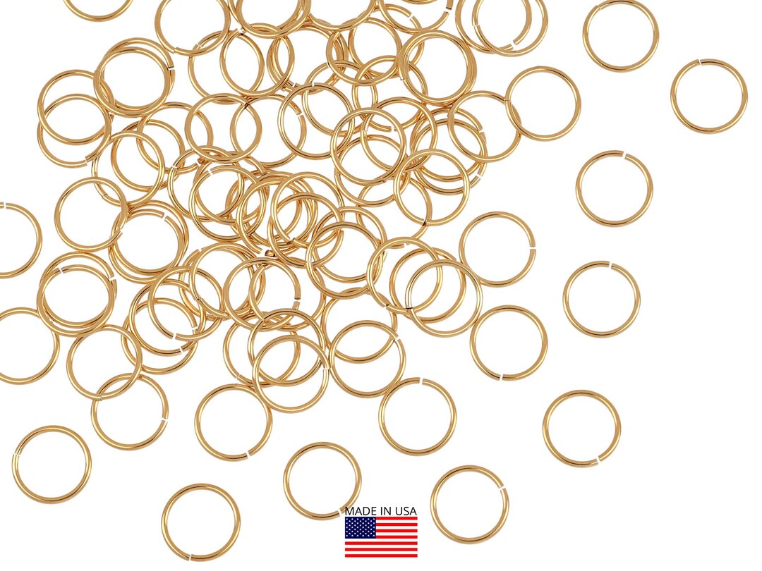 10-Piece 7mm Open Jump Rings, 18 Gauge Sterling Silver .925, Thick