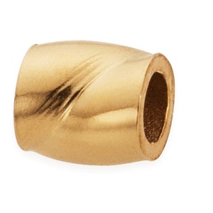 20 Stück 14K Gold Filled gedrehte Quetschperlen 2 x 2 mm