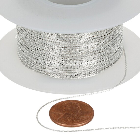 Foot of Mm Sterling Silver Small Swage Snake Chain (SS656