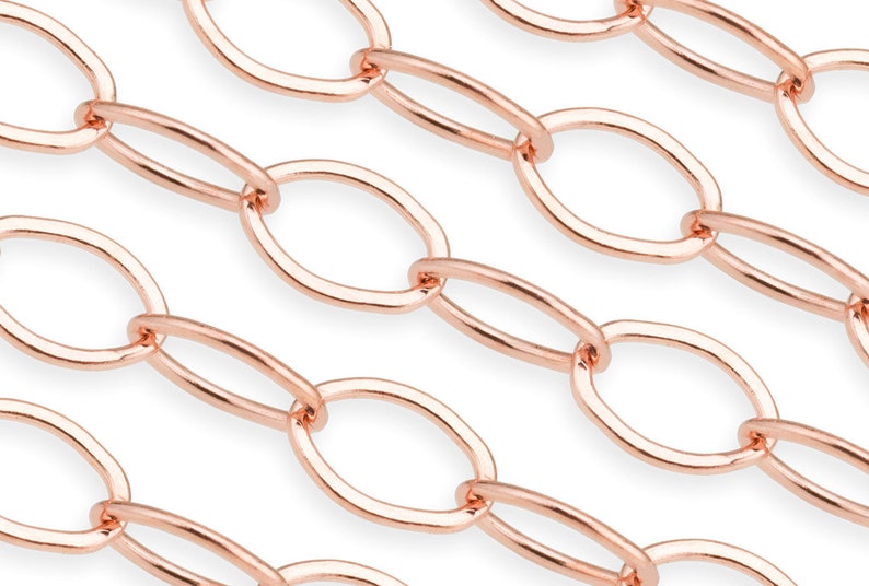 2.5x3.8 mm 14K Rose Gold Filled Flat Cable Chain RGF1310F image 3