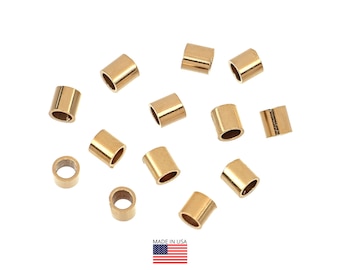 14K Gold Filled 2x2mm Crimp Beads - 20Pcs. (GF4005108)
