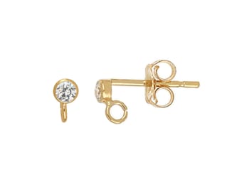 ポメ♡14kgf New PANDORA14k gold Smoked Quartz EARRINGS Compose 290445SSQ