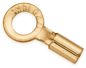 14K Gold Filled Crimp End Caps 1mm ID - 10Pcs (GF4002105)