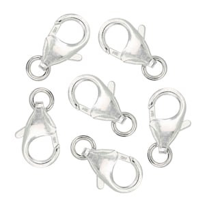 1 Pc 6x10 mm Sterling Silver Trigger Clasp With Open Ring Attached (SS4002018)