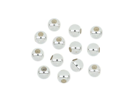 10 Pcs 3 mm Sterling Silver Silicone Beads (SS550102)