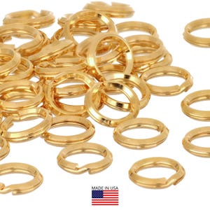 5 Pc Bag of 6 mm 14K Gold Filled Split Rings (GF4003202)