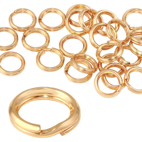 5 Pc Bag of 6 mm 14K Gold Filled Split Rings (GF4003202)