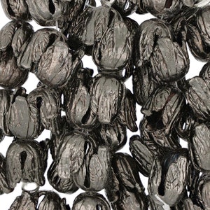 3 Inch Strand 14.5X11MM Gunmetal Colored Tulip Shaped Metal Bead Cap(BMM520401)