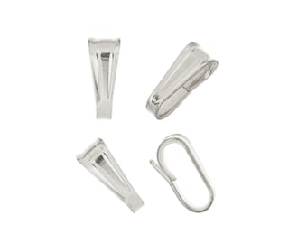 10 Pcs 2.2x5.8 mm Sterling Silver Bails (SS4003611)