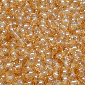32 Pcs 4mm Czech Round Druck Glass Beads -Clear Cream(CH6104106)