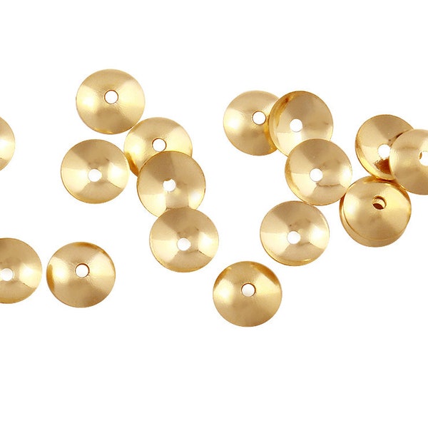 4 mm 14K Gold Filled Round Bead Caps 18 to 20 Pcs Quantity (GF4004609)