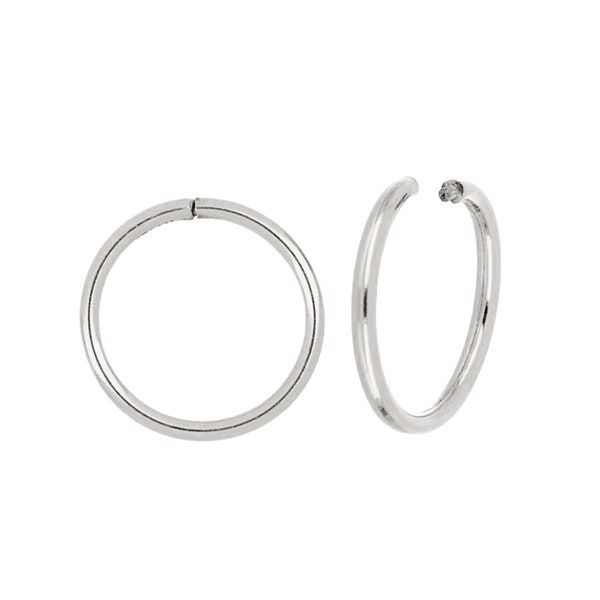 1 Pair 10mm Sterling Silver Sleeper Hoop Earrings(SS4001468)