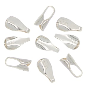 10 Pcs Bag of 1.5 mm ID Silver Round End Caps (SS4003501)