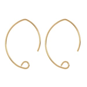 Fili per orecchini a forma di V riempiti in oro 14k 18 x 25 mm - 1 paio (GF4001444)
