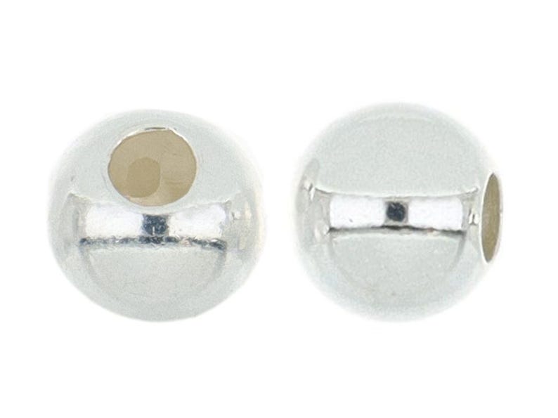 10 Pcs 3 mm Sterling Silver Silicone Beads (SS550102) image 3
