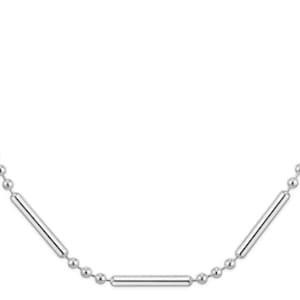 Collar de bola y barra de plata de ley de 10,25 mm (SSN100130)