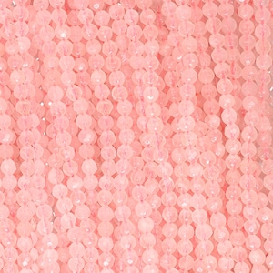 15 IN Strand 4 mm Rose Quartz Round Faceted Gemstone Beads (RQ100105)