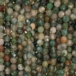 15 IN Strand Of 4 mm Indian Agate Round Faceted Beads(IND100105)