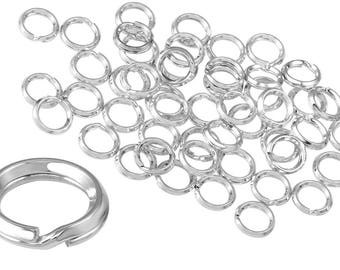 10 Pcs Bag of 6 mm Sterling silver Split Ring (1040060006)