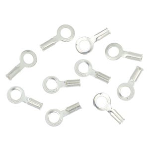 Sterling Silver Crimp End Caps 0.48mm ID - 10 Pcs (SS4005101)