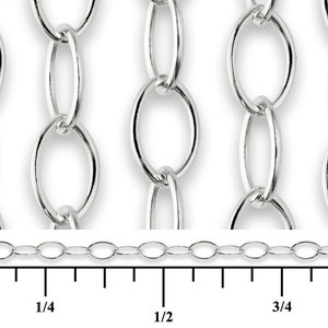 1 Foot of 2X1.4mm Sterling Silver Small Chain SS30BC image 3