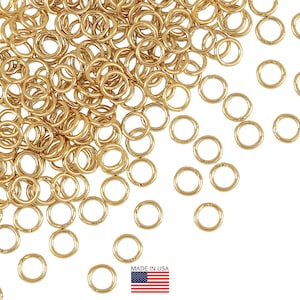 14K Gold Filled Closed Jump Rings 4mm - 10 Pc