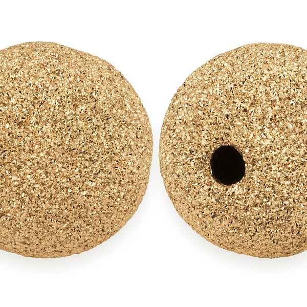 50 Pcs 2 mm Gold Filled Stardust Beads (GF520402)