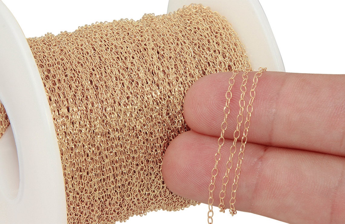 Mm 14K Gold Filled 14K Bulk Chain GF916 