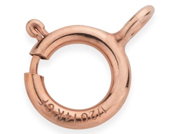 10 Pc Bag of 5.5 mm 14K Rose Gold Filled Open Spring Ring (RGF4002601)