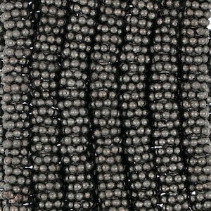 8 Inch Strand 6.3MM Gunmetal Colored Daisy Metal Beads(BMM520502)