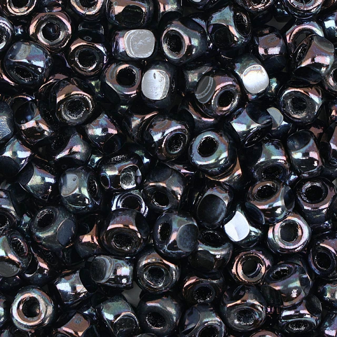 Matubo™ 2/0 3 Cut Seed Beads - Jet Iris(CH1800025)