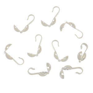Sterling Silver Clamshells - 10 Pcs  (SS4001803)