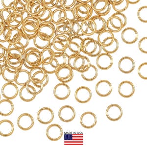 14K Gold Filled Closed Jump Rings - 20 Gauge 5mm 10 Pcs (GF20GCJR05)