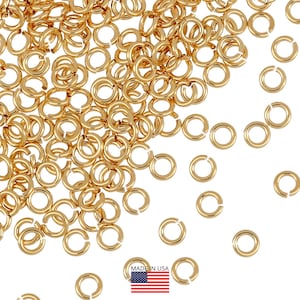 14K Gold Filled Open Jump Rings 22 Gauge 3mm - 20Pcs (GF22GOJR03)
